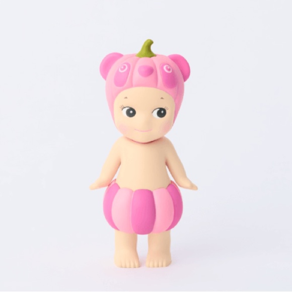 Authentic Sonny Angel Pumpkin Patch Pink Panda Bear